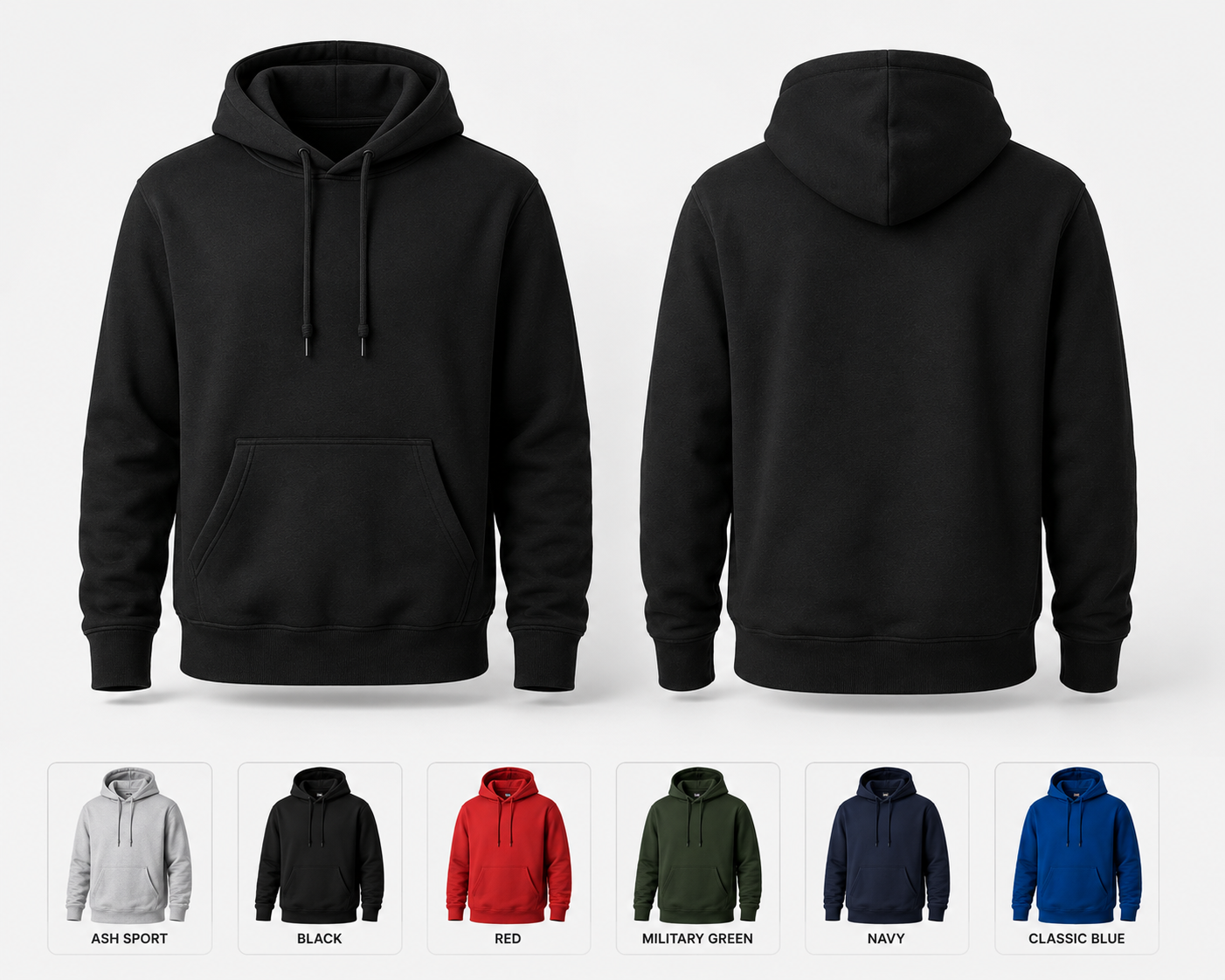 Premium Cotton Fleece Hoodie 280 gsm - Image 2