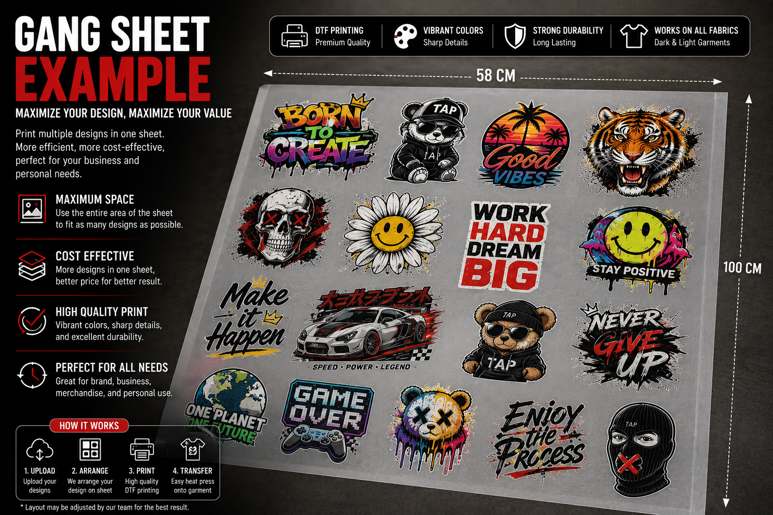 Premium DTF Gang Sheet Printing - Image 8